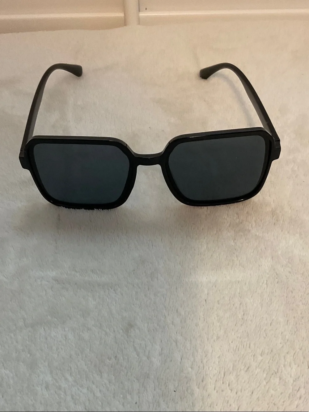 Women's Black Square Sunglasses - Unbranded